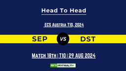 SEP vs DST Player Battle, Head to Head Team Stats, Player Record – ECS T10 Austria