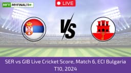 SER vs GIB Live Score: Scorecard, Ball by Ball Commentary – Match 6, ECI Bulgaria T10, 2024