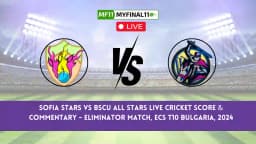 SFS vs BAS Live Score: Scorecard, Ball by Ball Commentary – Eliminator, ECS Bulgaria T10, 2024