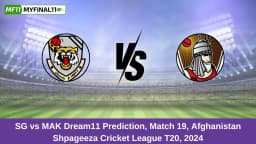 SG vs MAK Dream11 Prediction Today: Match 19 Pitch Report & Player Stats – Shpageeza Cricket League 2024