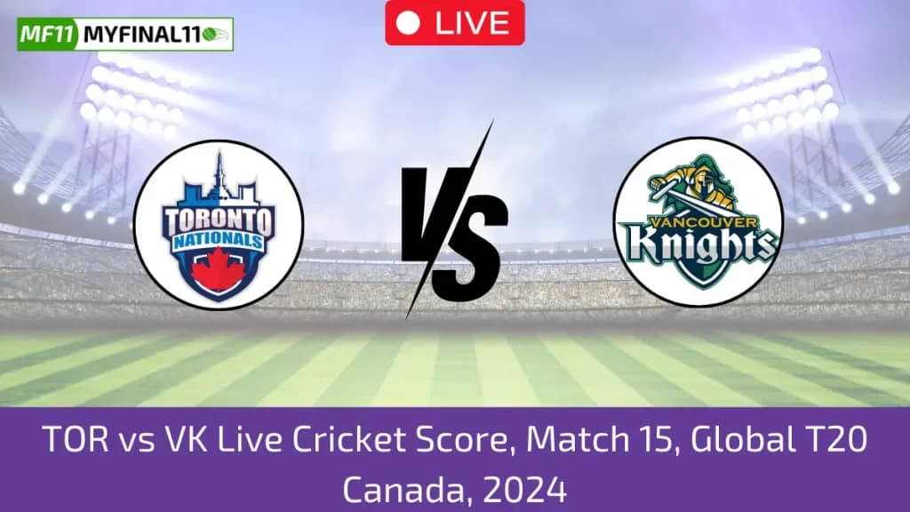 TOR vs VK Live Score: Scorecard, Ball by Ball Commentary – Match 15, Global T20 Canada, 2024