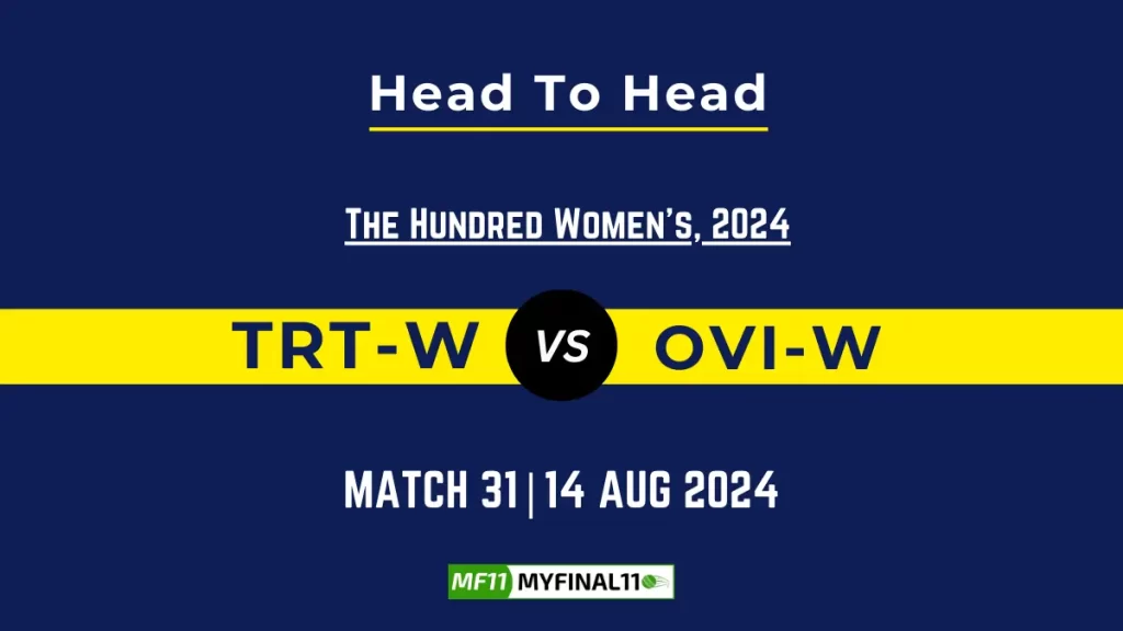 TRT-W vs OVI-W Player Battle, Head to Head Team Stats, Player Record – The Hundred Womens, 2024