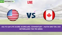 USA vs CAN Live Score: Scorecard, Ball by Ball Commentary – 2nd T20I, ECN Netherlands T20I Tri-Series, 2024