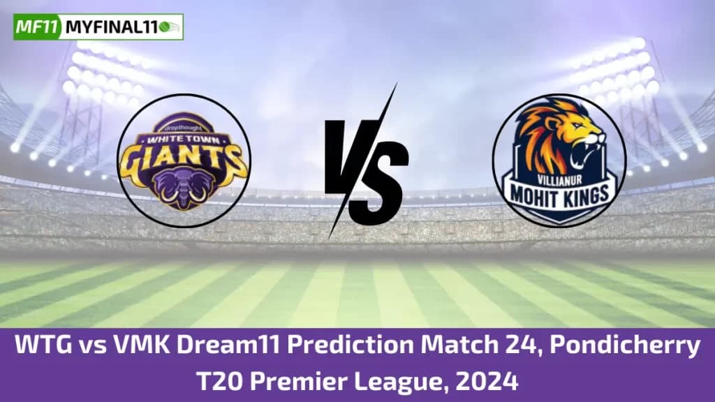 WTG vs VMK Dream11 Prediction Today: Match 24 Pitch Report, and Player Stats | Pondicherry Premier League