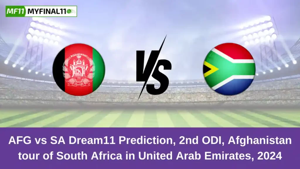 AFG vs SA Dream11 Prediction Today: 2nd ODI Pitch Report, and Key Player | Afghanistan vs South Africa ODI 2024