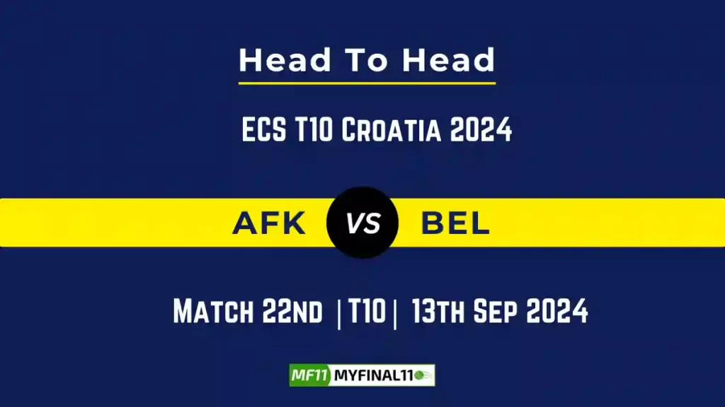 AFK vs BEL Player Battle, Head to Head Team Stats, Team Record – ECS T10 Croatia 2024
