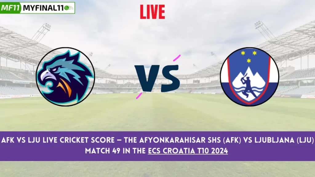 AFK vs LJU Live Score: Scorecard, Ball by Ball Commentary – Match 49, ECS Croatia T10 2024