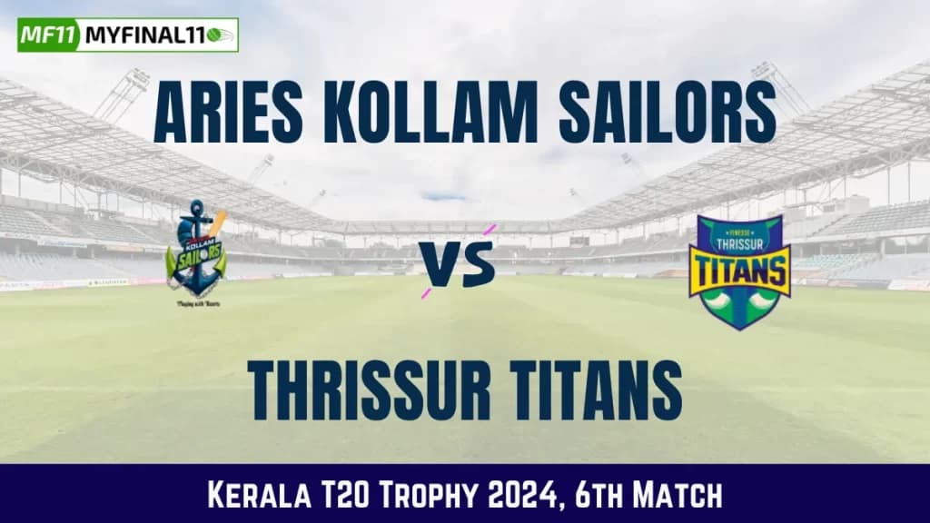 AKS vs TT Dream11 Prediction Today: Match 6 Pitch Report, and Player Stats | Kerala T20 Trophy 2024