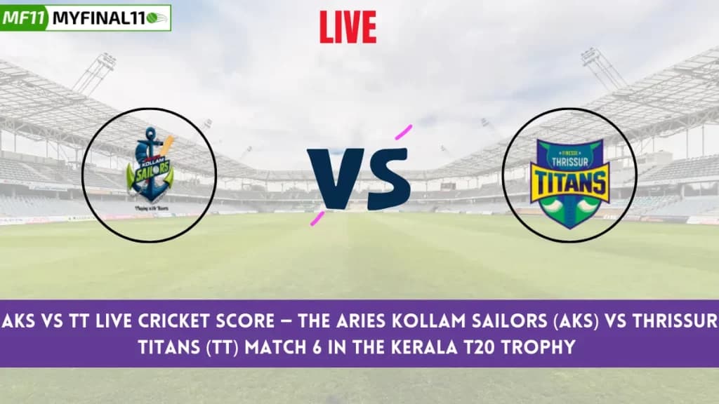 AKS vs TT Live Score: Scorecard, Ball by Ball Commentary – Match 6, Kerala T20 Trophy 2024