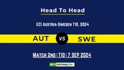 AUT vs SWE Player Battle, Head to Head Team Stats, Team Record – ECI Austria-Sweden T10 2024