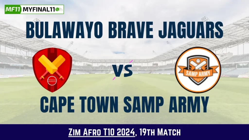 BB vs CTSA Dream11 Prediction Today: Match 19 Pitch Report, and Key Player | Zim Afro T10 2024