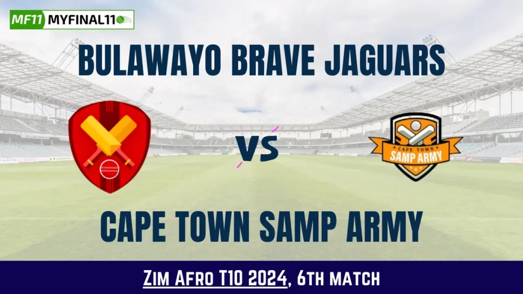 BB vs CTSA Dream11 Prediction Today: Match 6 Pitch Report, and Key Player | Zim Afro T10 2024