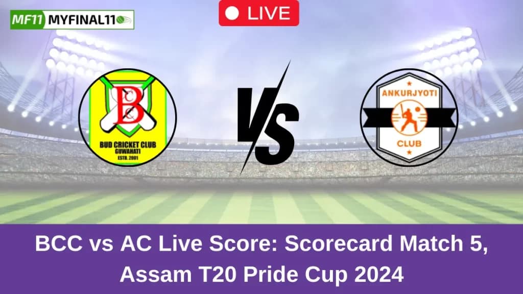 BCC vs AC Live Score: Scorecard, Ball by Ball Commentary – Match 5, Assam T20 Pride Cup 2024