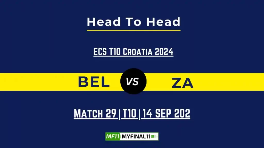 BEL vs ZA Player Battle, Head to Head Team Stats, Team Record – ECS T10 Croatia 2024