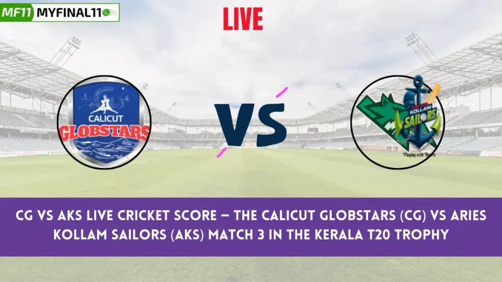 CG vs AKS Live Score: Scorecard, Ball by Ball Commentary – Match 3, Kerala T20 Trophy 2024