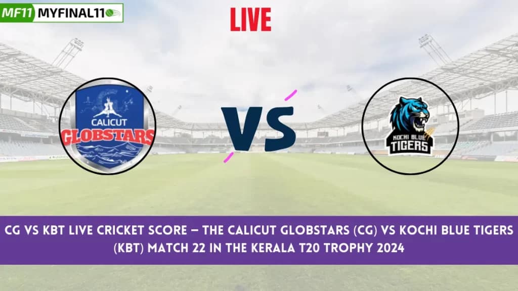 CG vs KBT Live Score: Scorecard, Ball by Ball Commentary – Match 22, Kerala T20 Trophy 2024