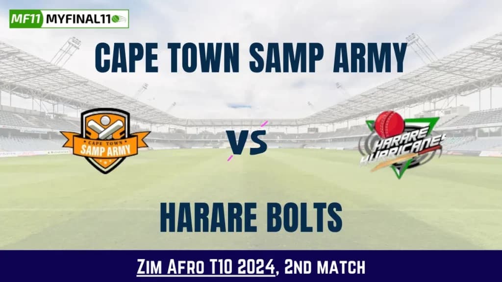 CTSA vs HB Dream11 Prediction Today: 2nd T10 Pitch Report, and Key Player | Zim Afro T10 2024