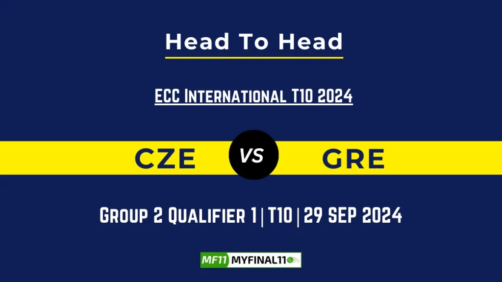 CZE vs GRE Player Battle, Head to Head Team Stats, Team Record – ECC International T10 2024