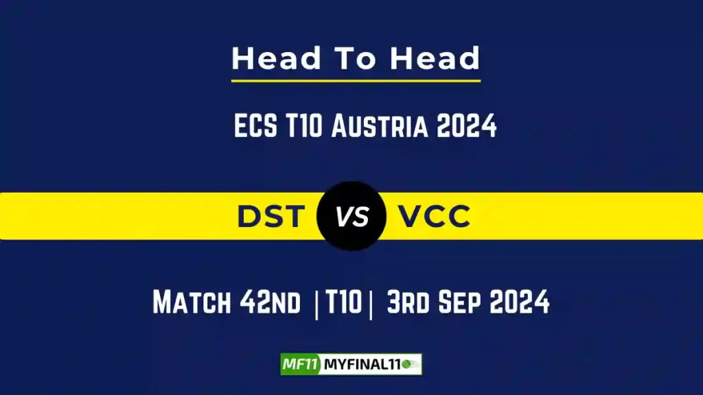 DST vs VCC Player Battle, Head to Head Team Stats, Team Record – ECS T10 Austria 2024
