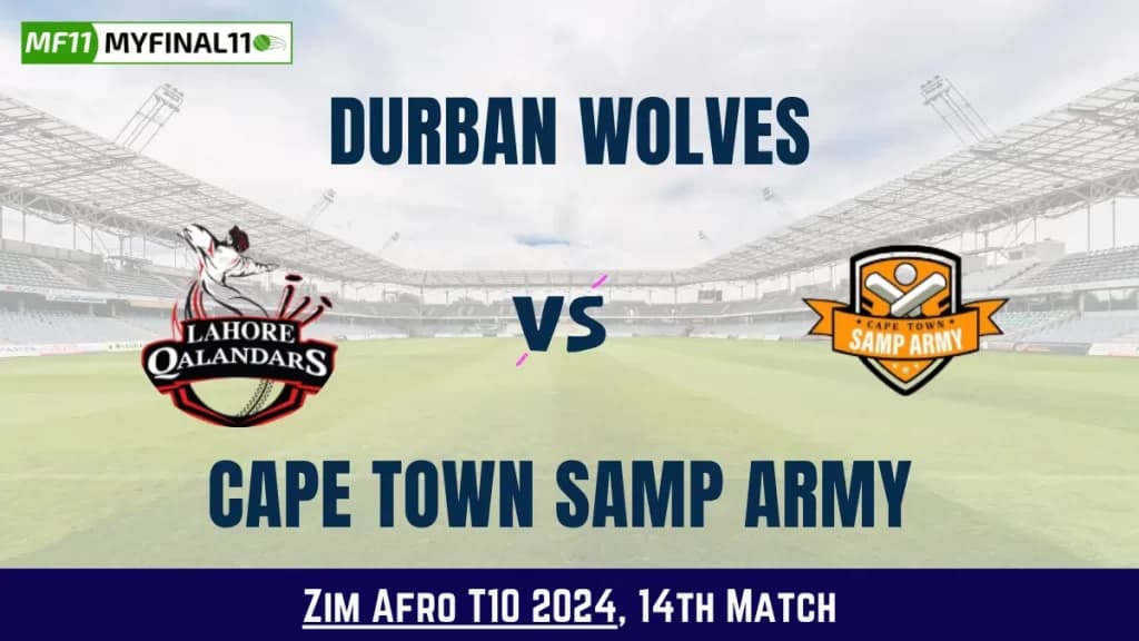 DW vs CTSA Dream11 Prediction Today: Match 14 Pitch Report, and Key Player | Zim Afro T10 2024