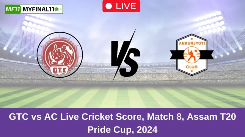 GTC vs AC Live Score: Scorecard, Ball by Ball Commentary – Match 8, Assam T20 Pride Cup 2024