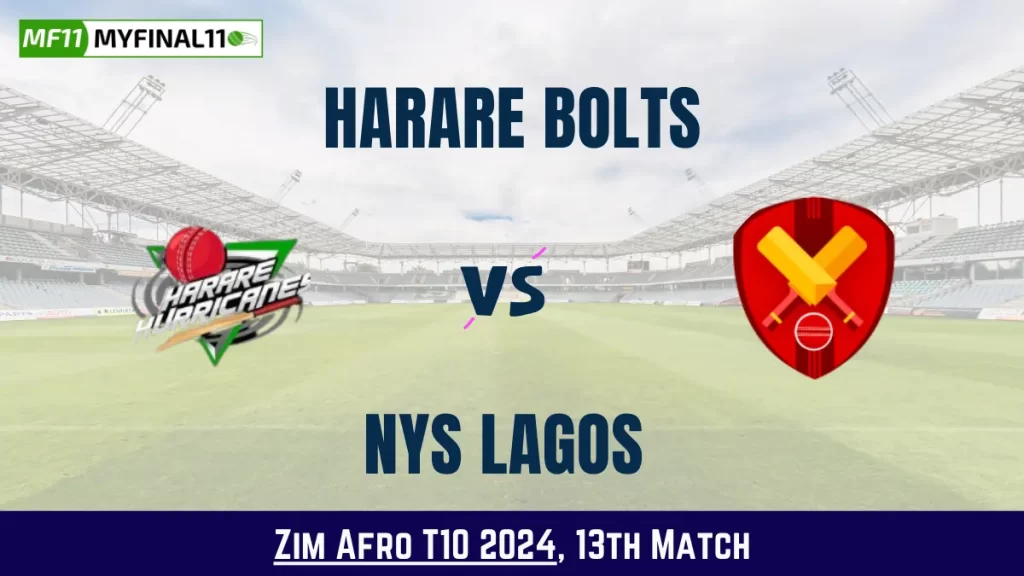 HB vs NYSL Dream11 Prediction Today: Match 13 Pitch Report, and Key Player | Zim Afro T10 2024