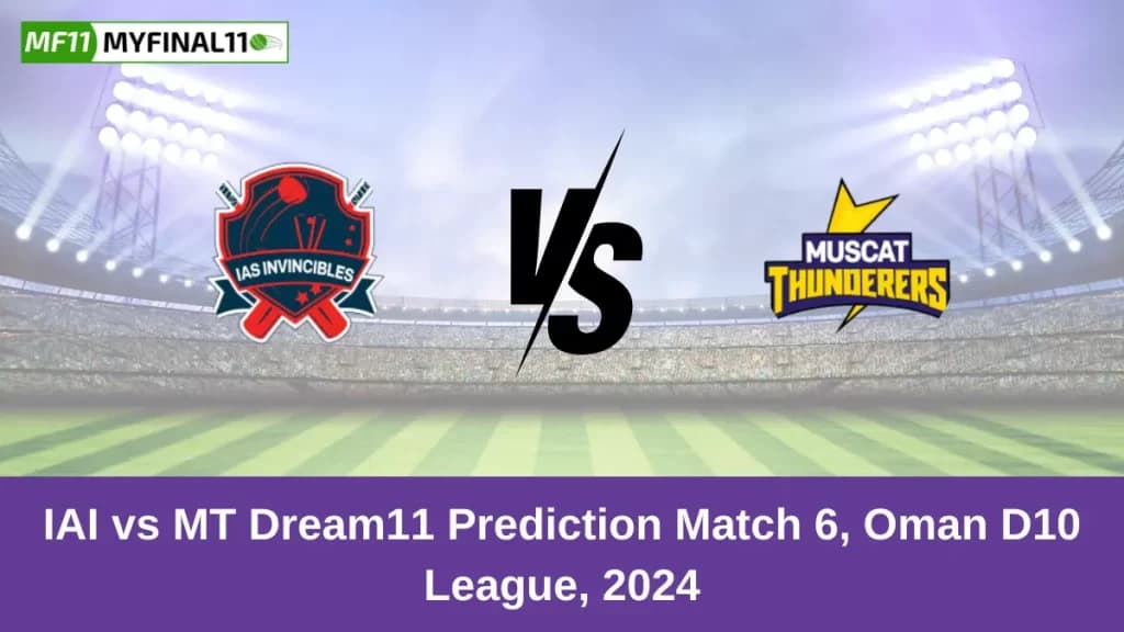 IAI vs MT Dream11 Prediction Today: Match 6 Pitch Report, and Player Stats | Oman D10 League 2024
