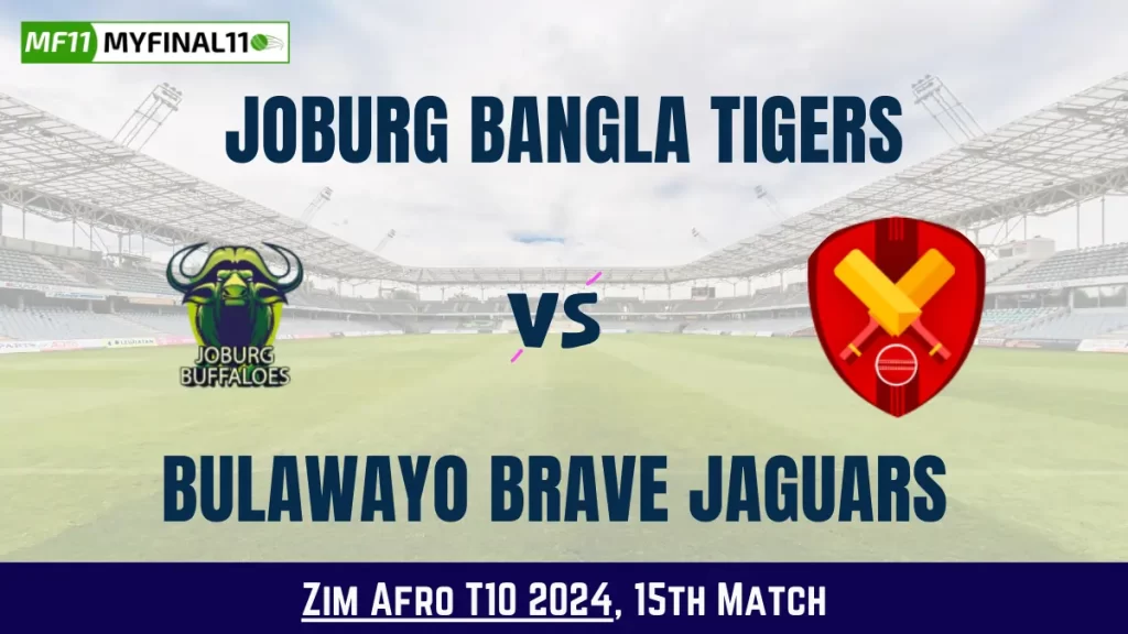 JBT vs BB Dream11 Prediction Today: Match 15 Pitch Report, and Key Player | Zim Afro T10 2024