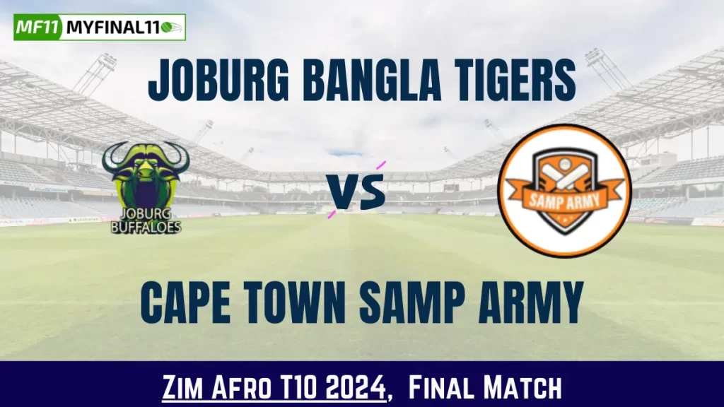 JBT vs CTSA Dream11 Prediction Today: Final Pitch Report, and Key Player | Zim Afro T10 2024