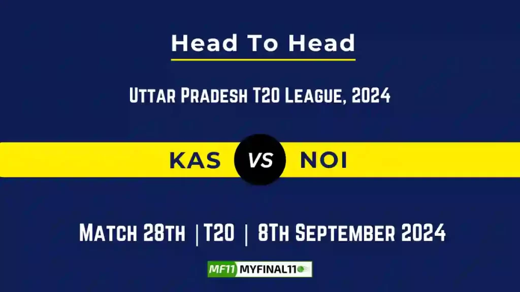 KAS vs NOI Player Battle, Head to Head Team Stats, Team Record – Uttar Pradesh T20 League 2024