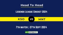 KSO vs MNT Player Battle, Head to Head Team Stats, Team Record – Legends League Cricket 2024