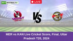 MER vs KAN Live Score: Scorecard, Ball by Ball Commentary – Final, Uttar Pradesh T20