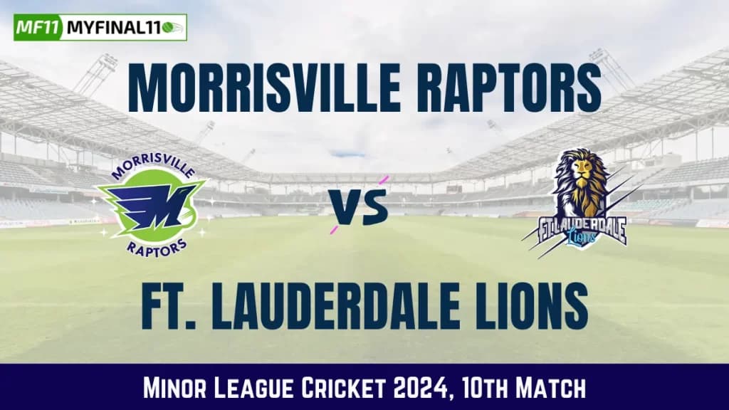 MOR vs FLL Dream11 Prediction Today: Match 10 Pitch Report, and Player Stats | USA T20 Minor League Cricket 2024