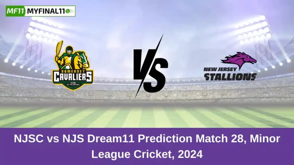 NJSC vs NJS Dream11 Prediction Today: Match 28 Pitch Report, and Key Player | Minor League Cricket 2024