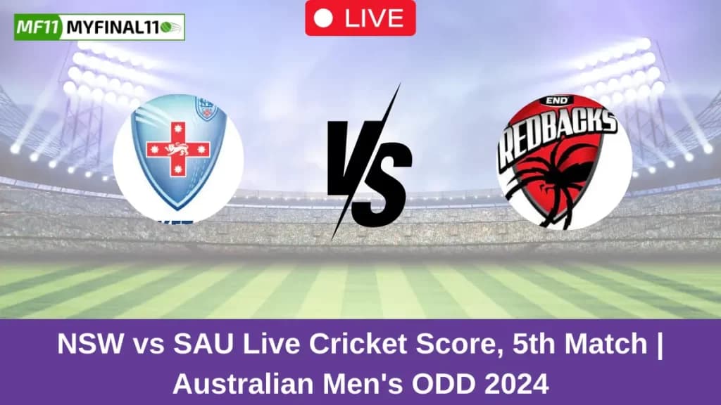 NSW vs SAU Live Score: Scorecard, Ball by Ball Commentary – 5th Match, Australian Men’s ODD 2024