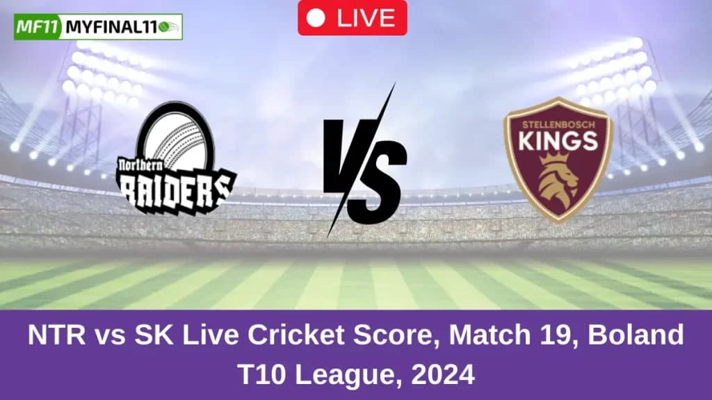 NTR vs SK Live Score: Scorecard, Ball by Ball Commentary – Match 19, Boland T10 League