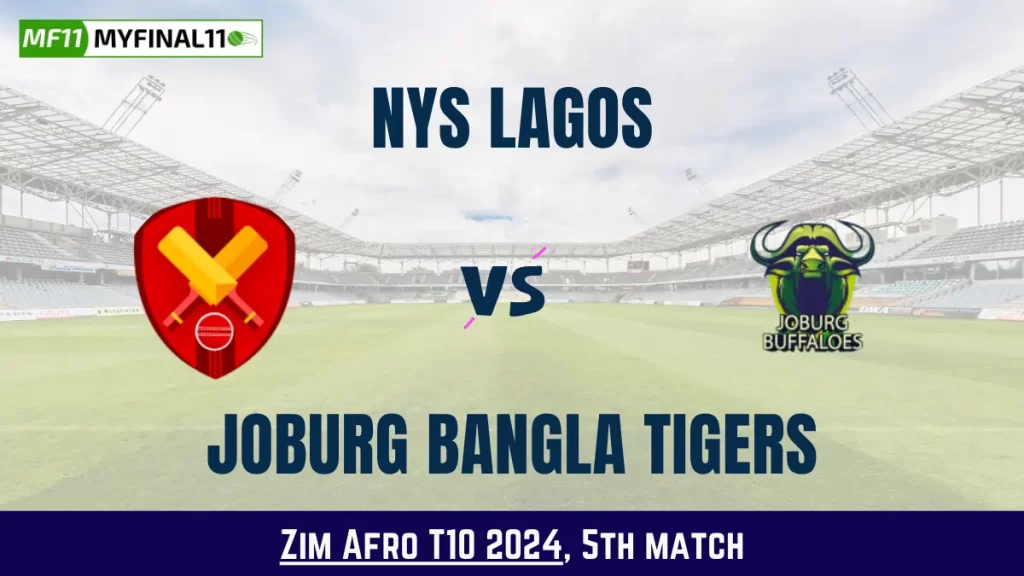 NYSL vs JBT Dream11 Prediction Today: Match 5 Pitch Report, and Key Player | Zim Afro T10 2024