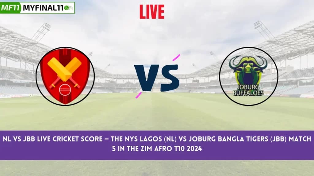 NYSL vs JBT Live Score: Scorecard, Ball by Ball Commentary – Match 5, Zim Afro T10 2024