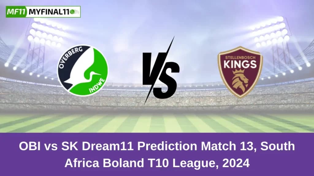 OBI vs SK Dream11 Prediction Today: Match 13 Pitch Report, and Player Stats | Boland T10 League