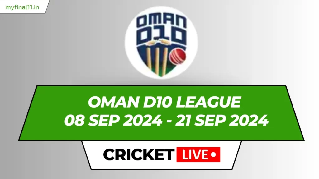 Oman D10 League Live Score, Matches, Scorecard, Results, Points Table 2024