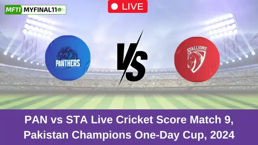 PAN vs STA Live Score: Scorecard, Ball by Ball Commentary – Match 9, Pakistan One-Day Cup 2024