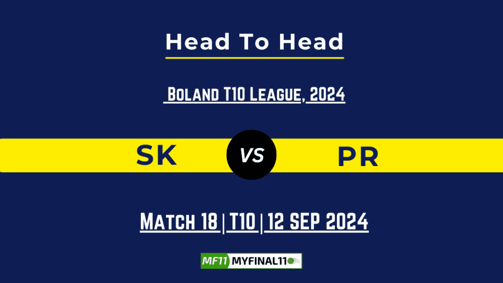 SK vs PR Player Battle, Head to Head Team Stats, Player Record: South Africa Boland T10 League – Match 18