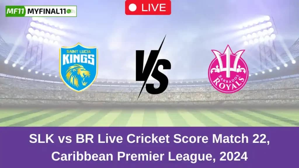 SLK vs BR Live Score: Scorecard, Ball by Ball Commentary – Match 22, Republic Bank CPL T20 2024