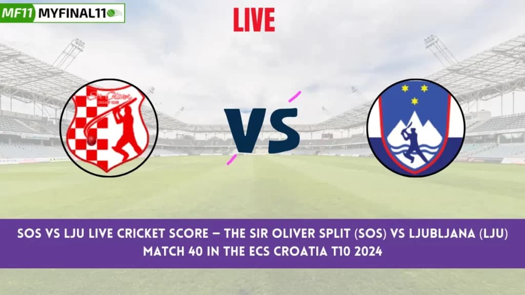 SOS vs LJU Live Score: Scorecard, Ball by Ball Commentary – Match 40, ECS Croatia T10 2024