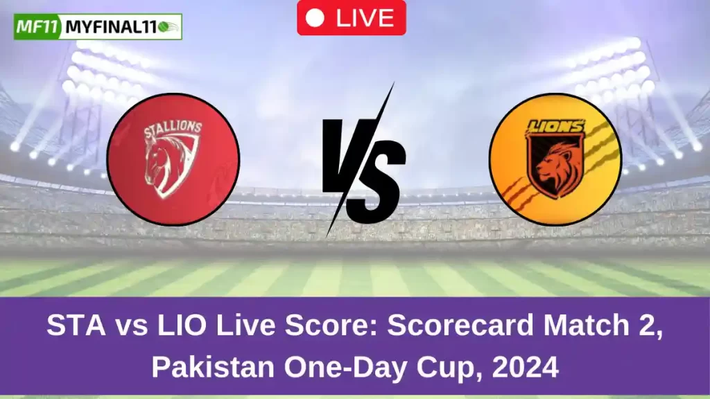 STA vs LIO Live Score: Scorecard, Ball by Ball Commentary – Match 2, Pakistan One Day Cup 2024