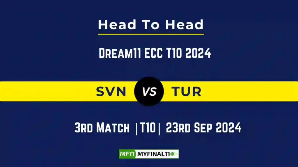 SVN vs TUR Player Battle, Head to Head Team Stats, Team Record – Dream11 ECC T10 2024