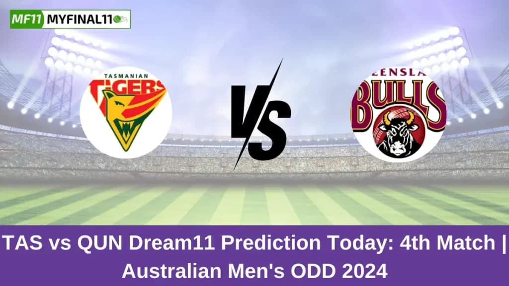 TAS vs QUN Dream11 Prediction Today: 4th Match Pitch Report, and Key Player | Australian Men’s ODD 2024