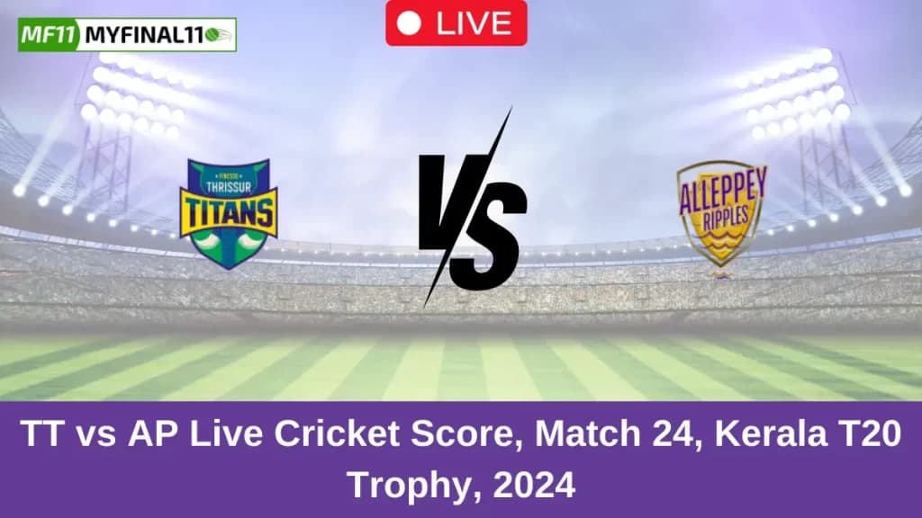 TT vs AP Live Score: Scorecard, Ball by Ball Commentary – Match 24, Kerala T20 Trophy 2024
