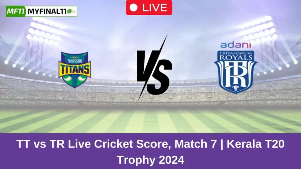 TT vs TR Live Score: Scorecard, Ball by Ball Commentary – Match 7, Kerala T20 Trophy 2024