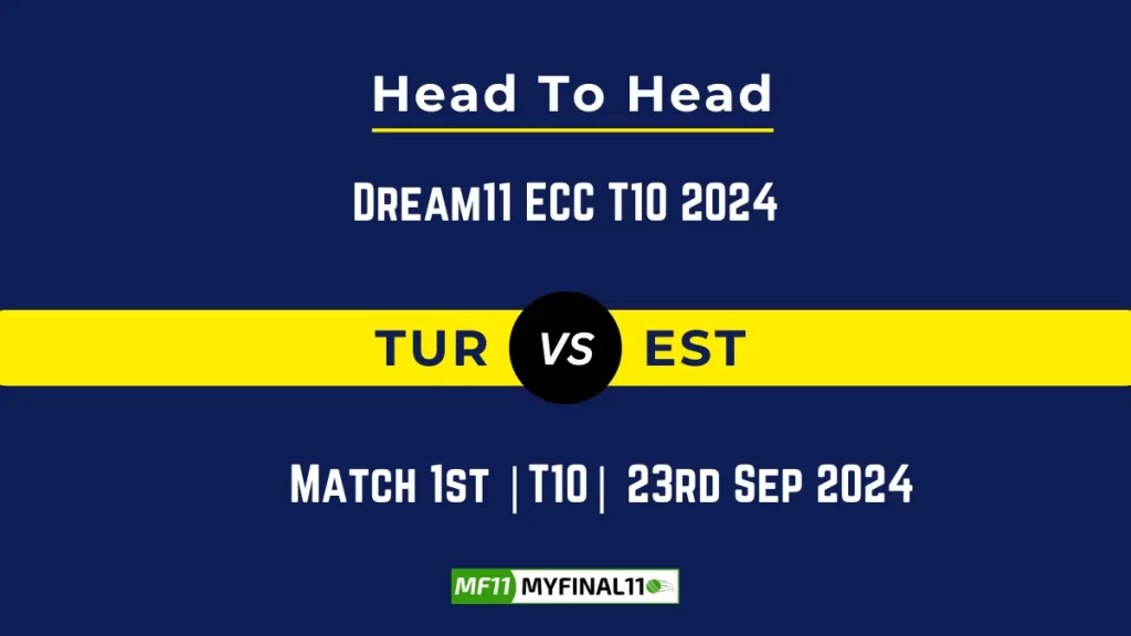 TUR vs EST Player Battle, Head to Head Team Stats, Team Record – Dream11 ECC T10 2024